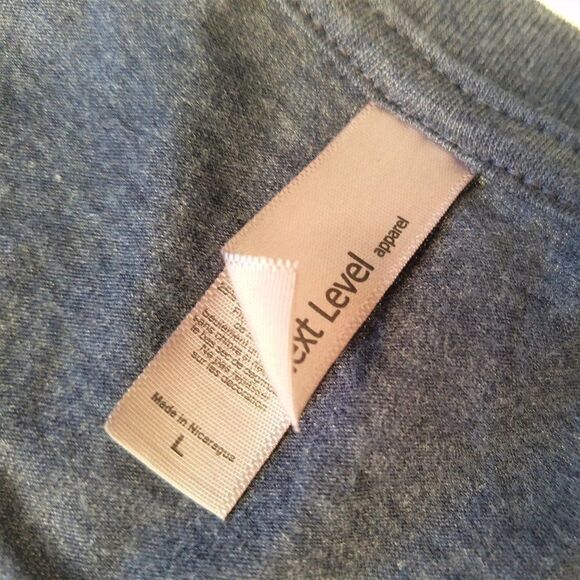 Three Olives Vodka Tee Shirt Heathered Blue - Picture 6 of 8